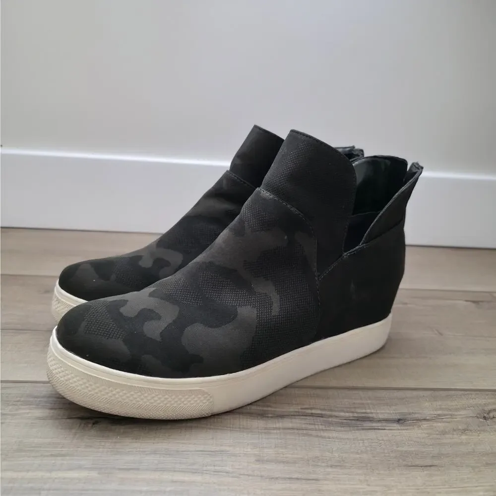 Steve Madden Winnie Sneaker Bootie Camo Zip-up Shoes Women Sz 9 US - Picture 8 of 11